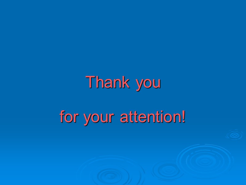 Thank you for your attention!